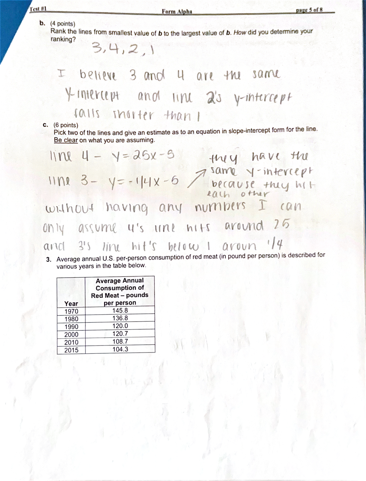 Test #1 - Form Alpha - MTH 110 - Studocu