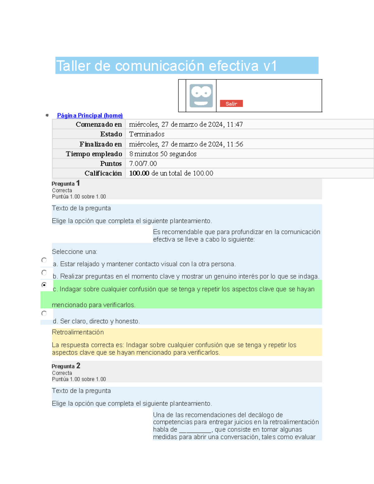 Comunicacion en la organizacion - Taller de comunicación efectiva v ...