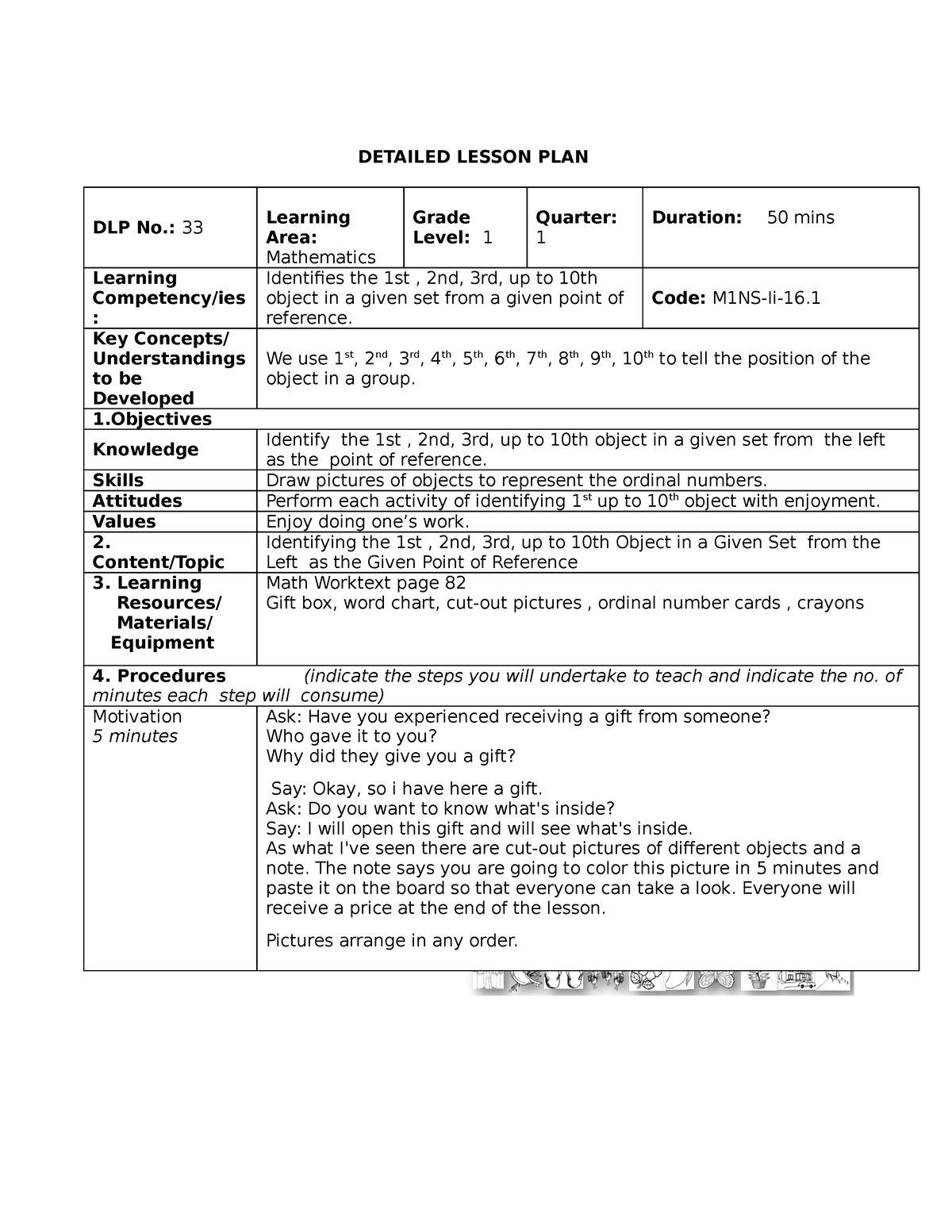 Final Dlp - Detailed Lesson Plan In MATH - DETAILED LESSON PLAN DLP No ...