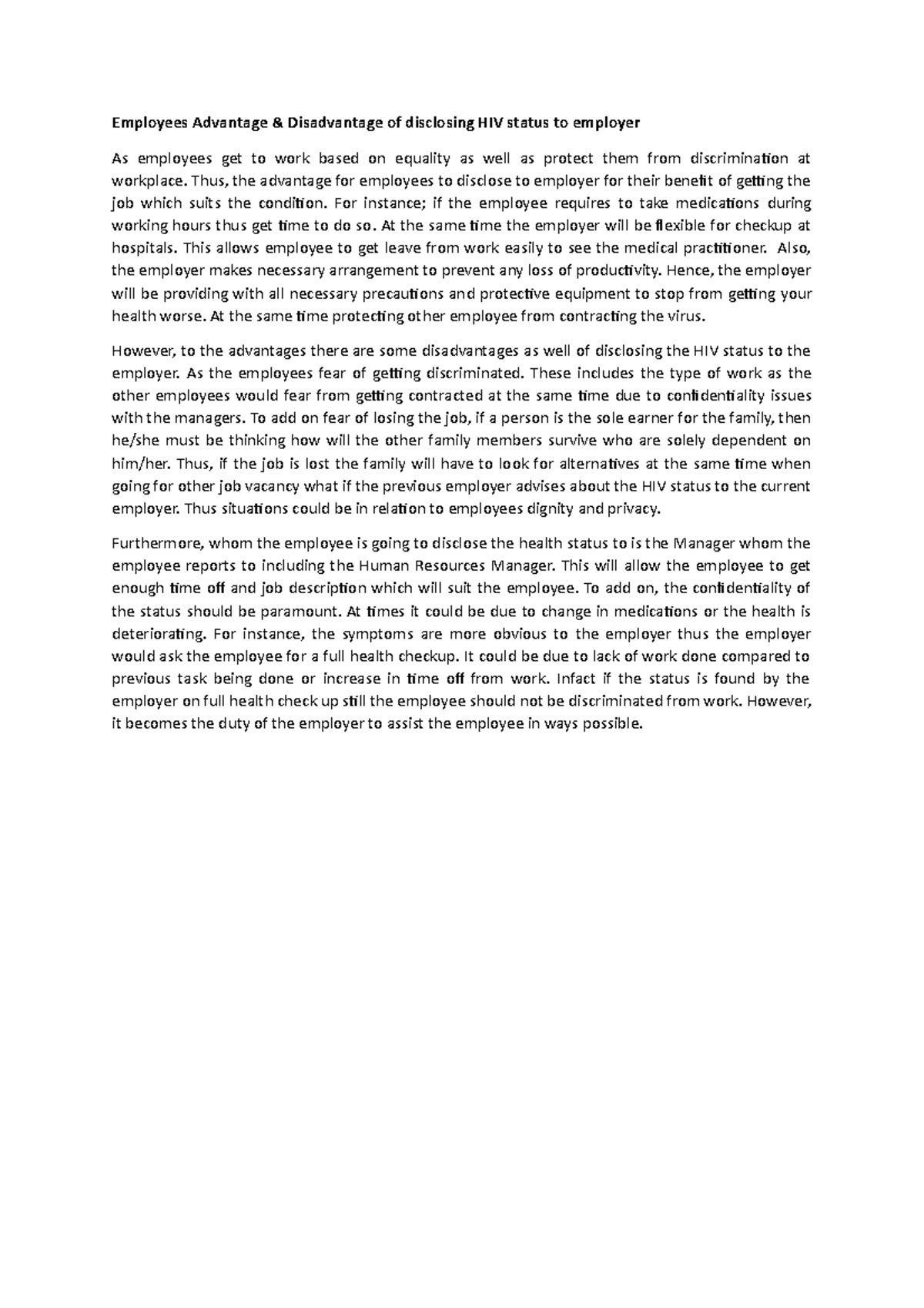 Employees Advantage Employment Relations Promulgation 2007 To Be