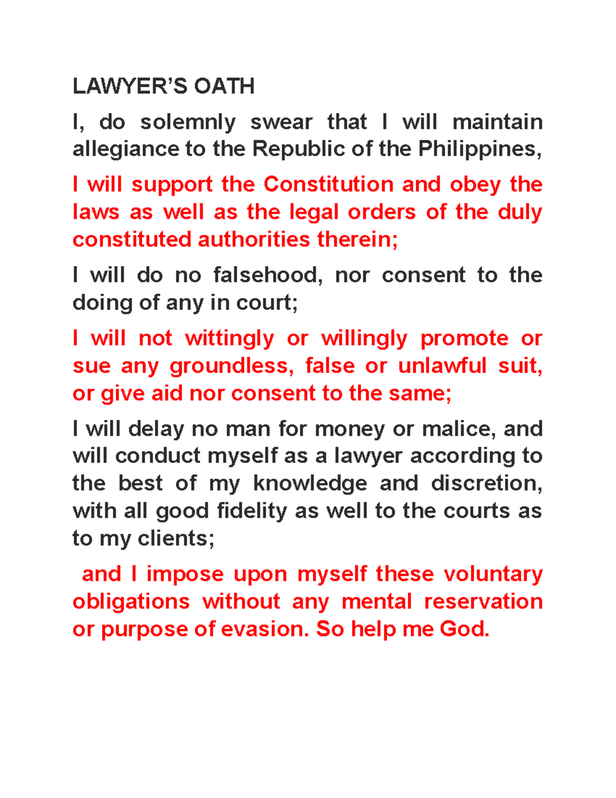 Lawyer's OATH Lecture notes 1, 5, 10 Law on Partnerships and Corporations TSU Studocu