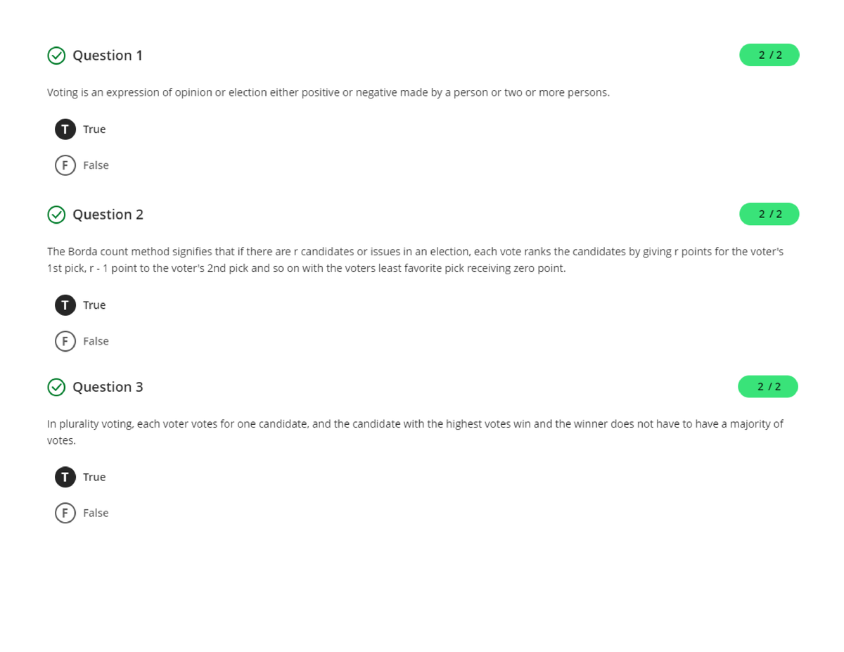 Module 6 Assessment Voting - Chemical Engineering - Studocu