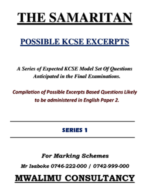 FORM 1 CRE Simplified Notes - CHRISTIAN RELIGIOUS EDUCATION FORM 1 ...