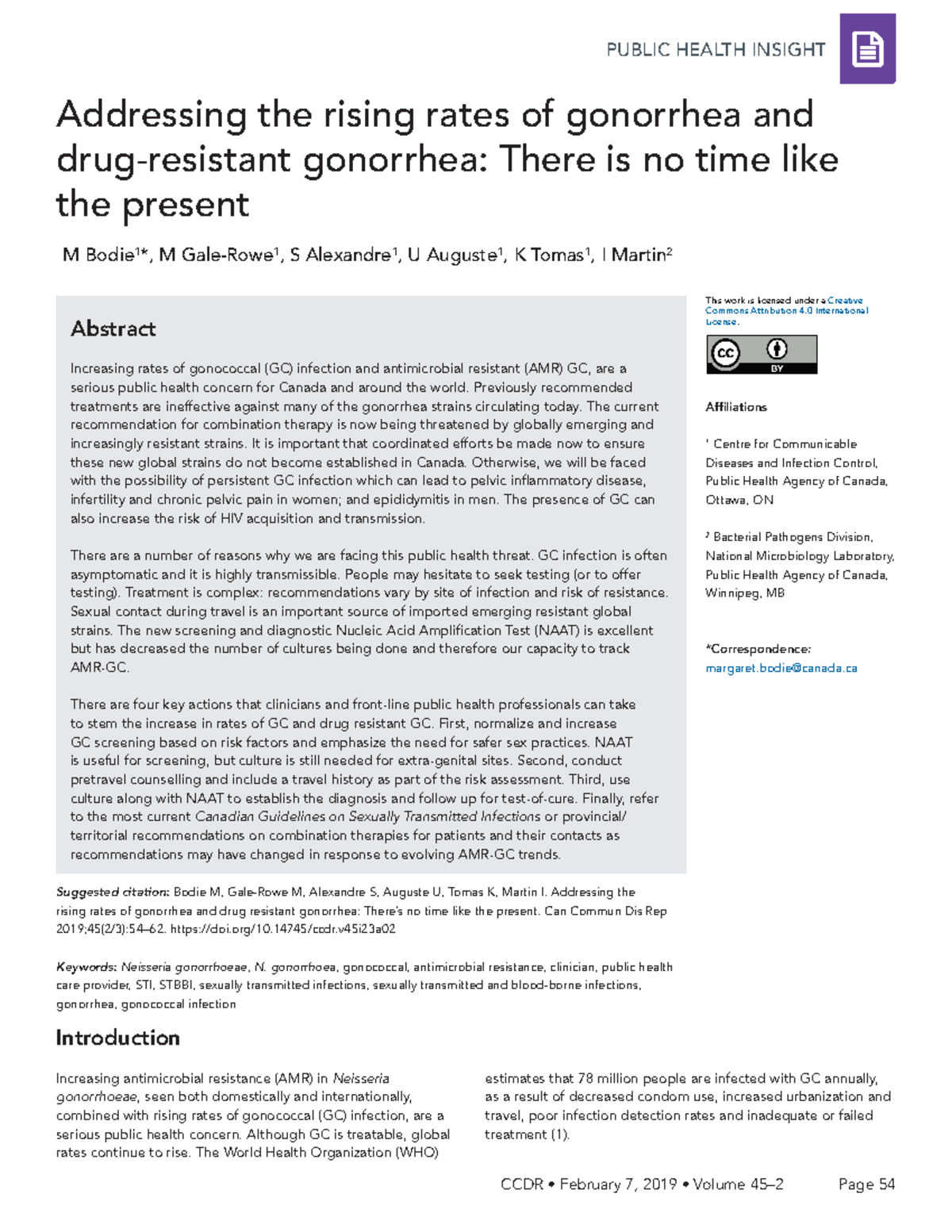 Addressing The Rising Rates Of Gonorrhea And Drug-resistant Gonorrhea ...