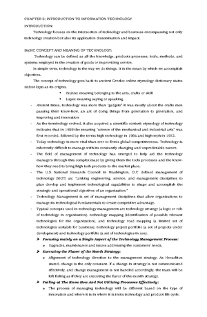 Organization - Lecture notes 3 - CHAPTER 3: ORGANIZATION AND ...