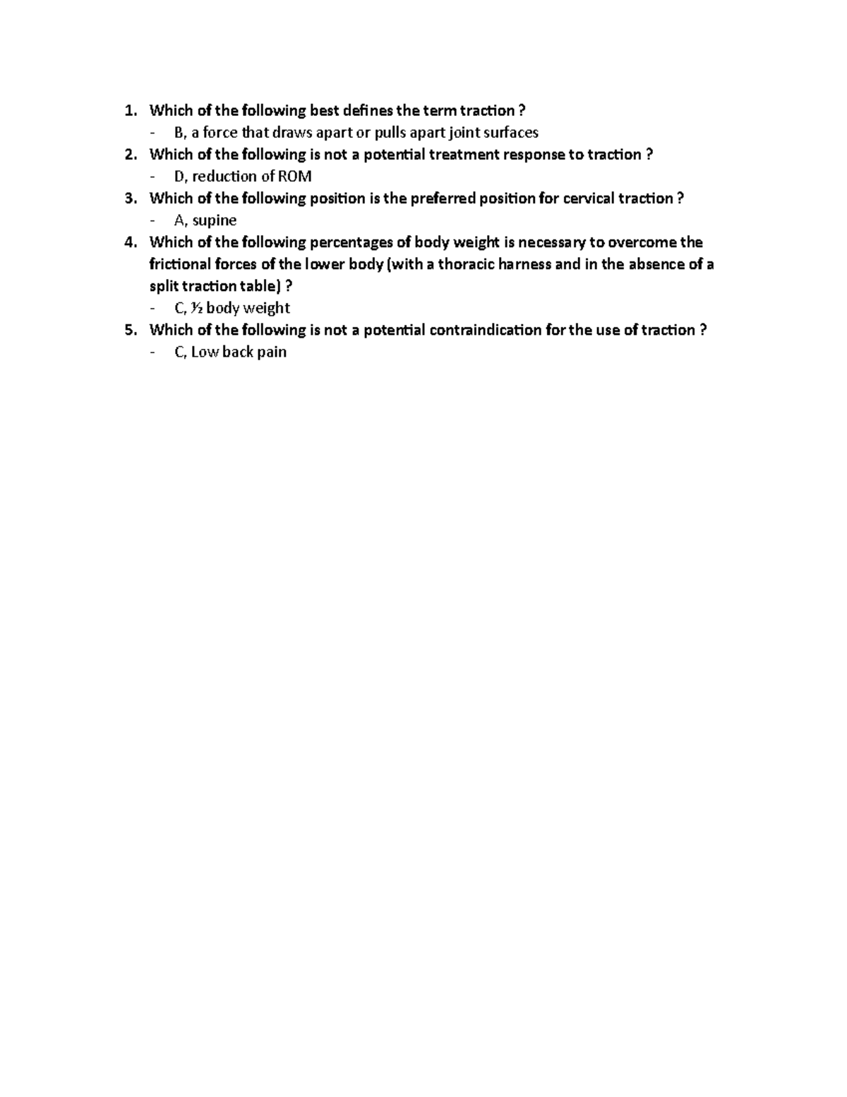 Modalities Chapter 7 Review Questions - Which Of The Following Best ...