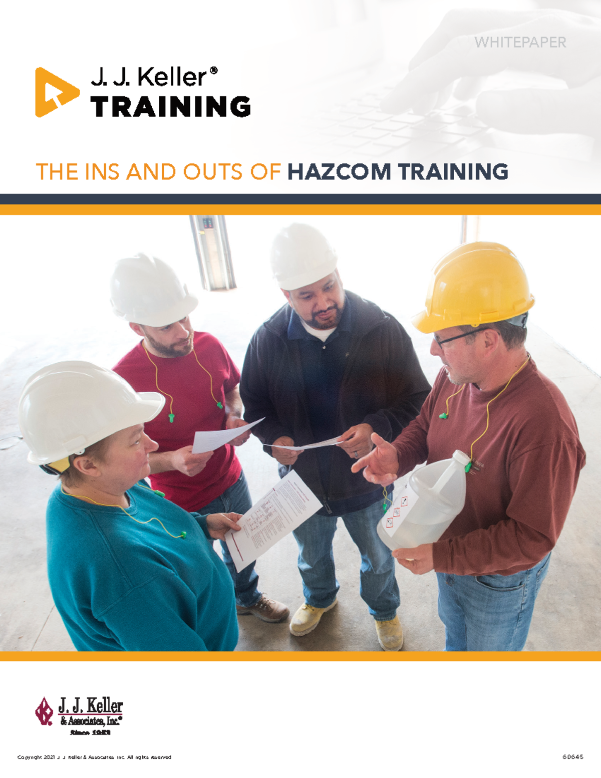 Haz Com-Training 60645 - Copyright 2021 J. J. Keller & Associates, Inc ...