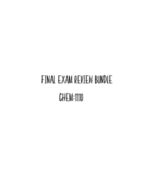 Pre Lab Topic 6 Pchem 1 - CHEM1110000A - Studocu