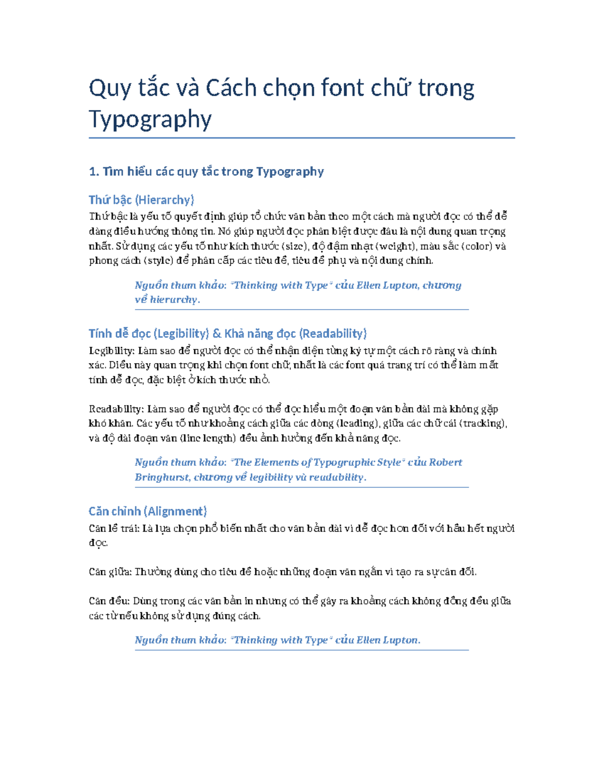 Typography detailed - Tổng quan về chữ - Quy tắc và Cách chọn font chữ ...