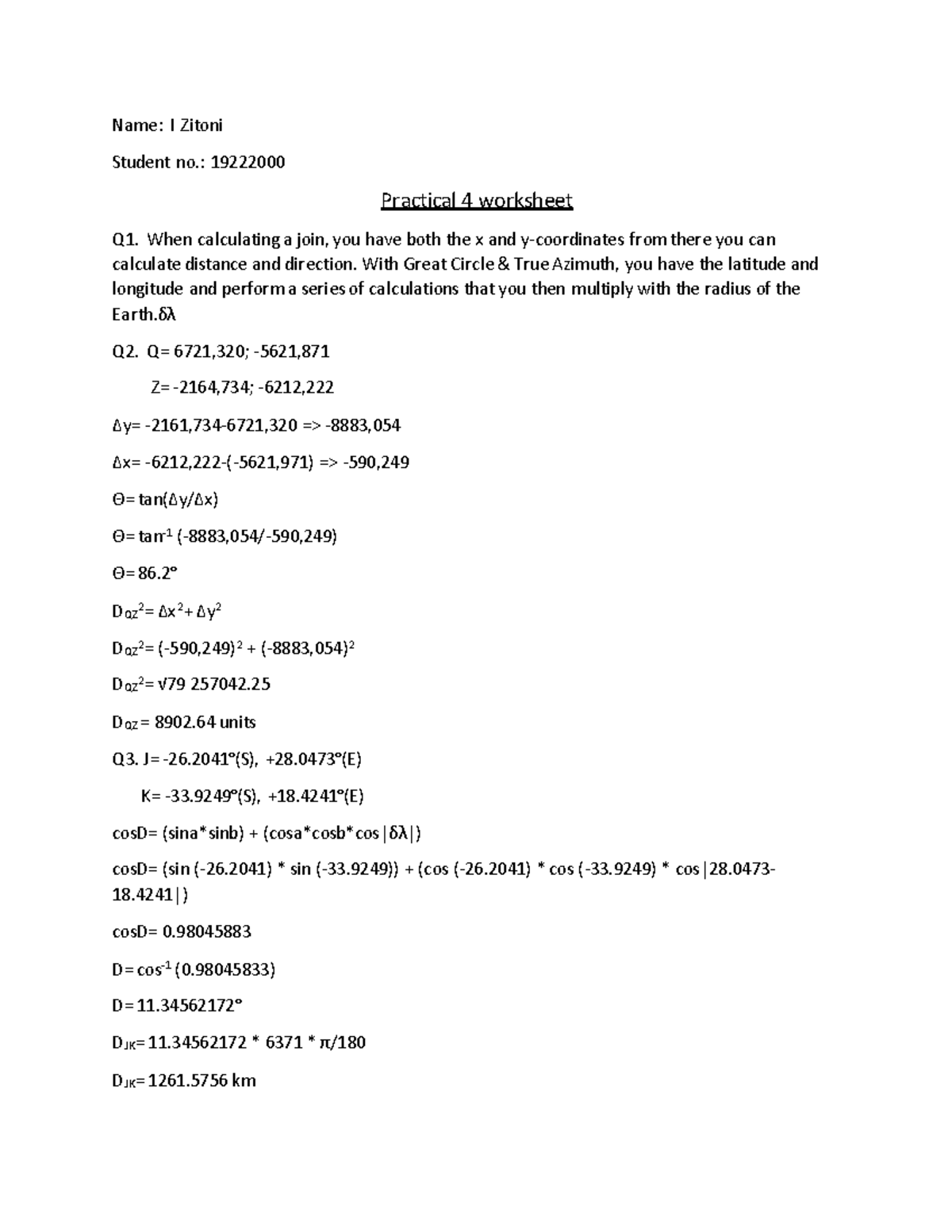 GMC 4 edit - GMC - Name: I Zitoni Student no.: 19222000 Practical 4 ...