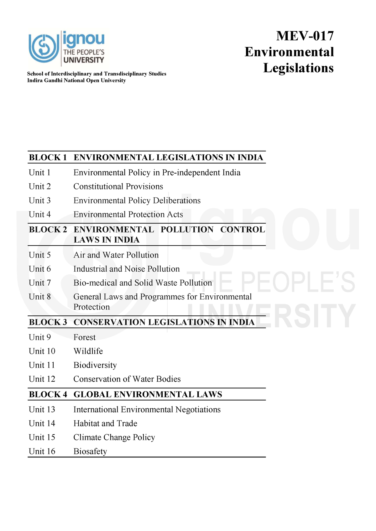 write an essay on environmental legislations in india