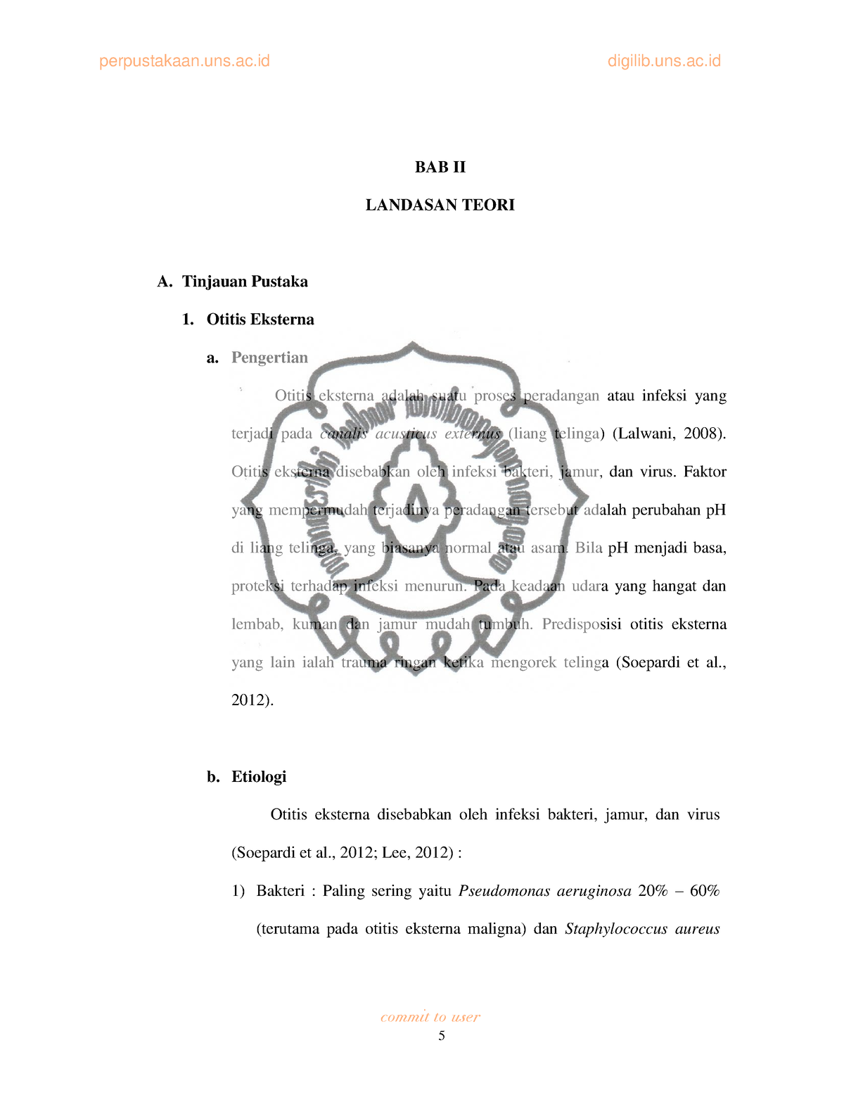 8. BAB II - Bbcbn - 5 BAB II LANDASAN TEORI A. Tinjauan Pustaka 1 ...