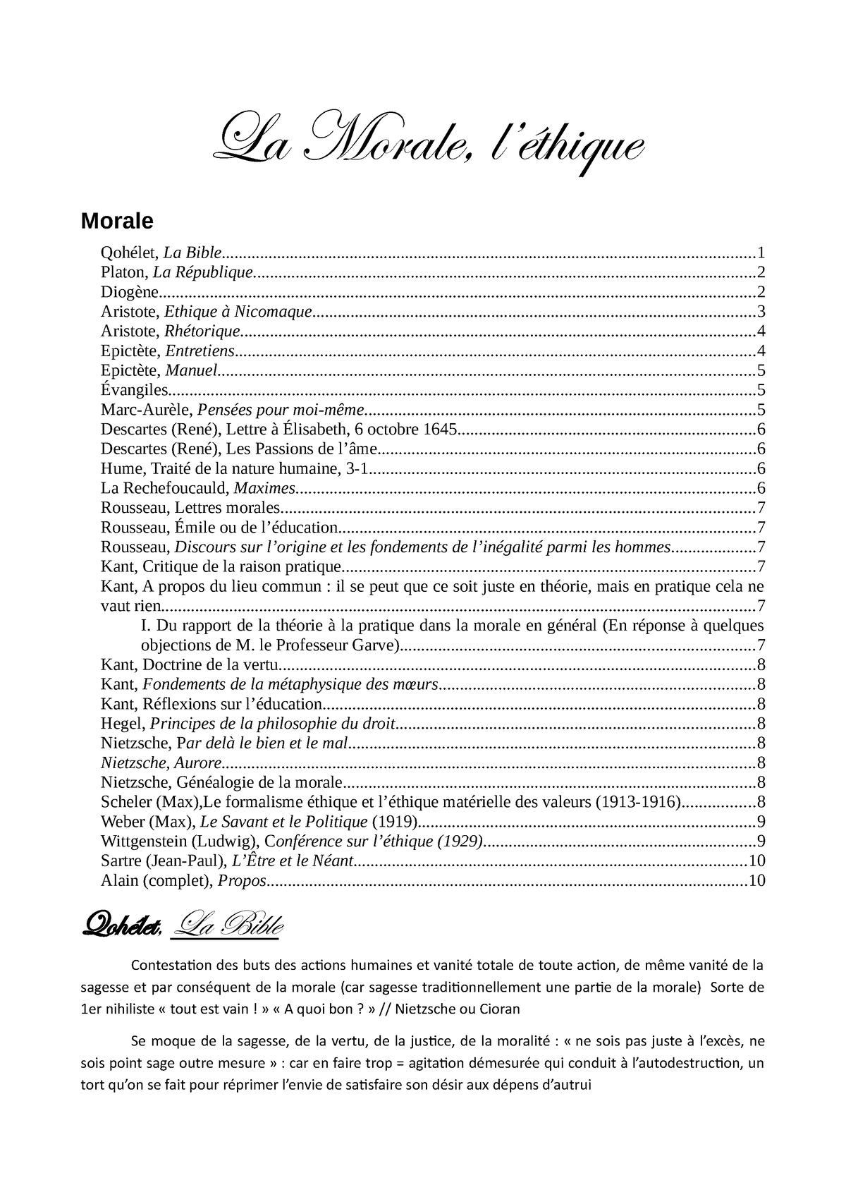 intro dissertation sur la morale