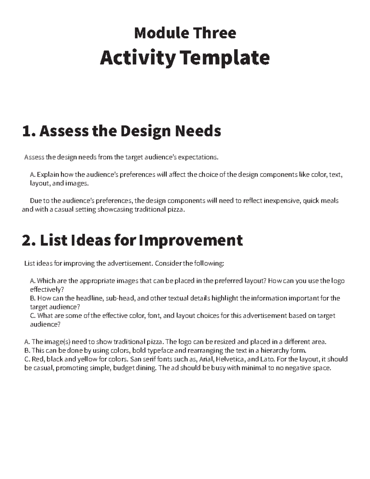 GRA 280 Module Three Activity Template FC - Module Three Activity ...