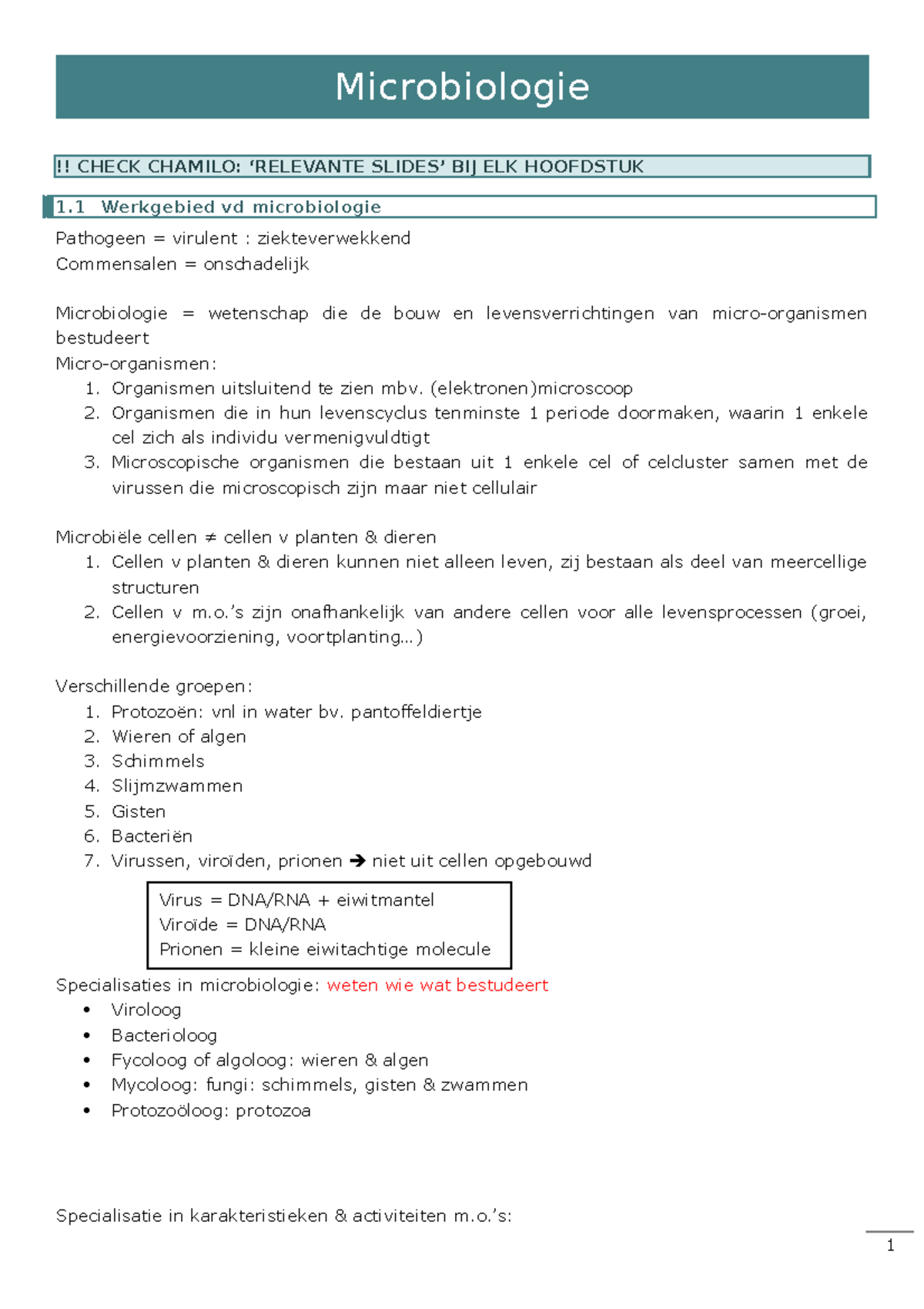 Samenvatting Microbiologie [Volledig] 2020-2021 - Microbiologie ...