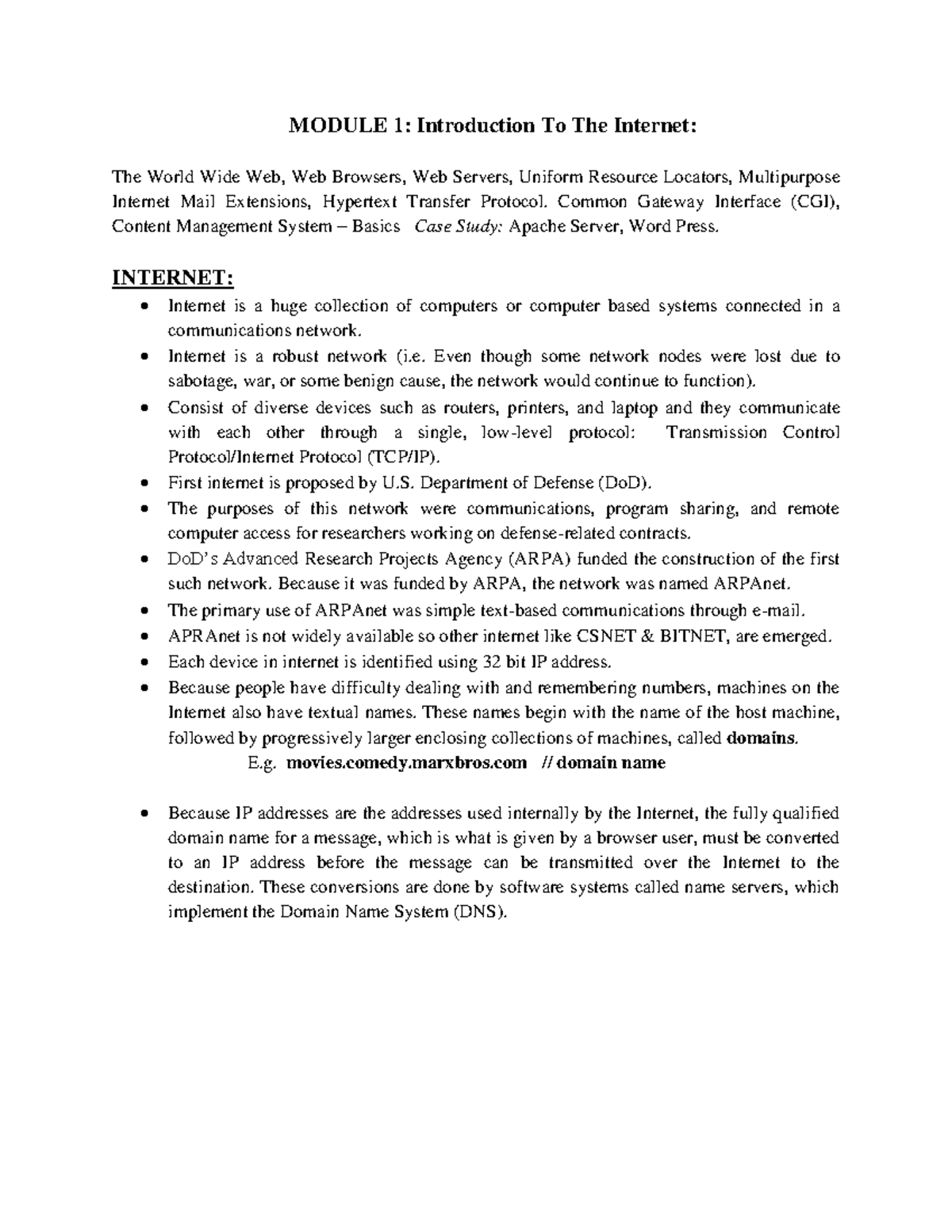 Introduction To The Internet - Common Gateway Interface (CGI), Content ...