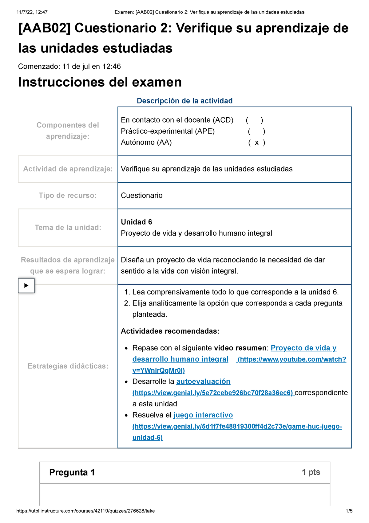 Examen [AAB02] Cuestionario 2 Verifique Su Aprendizaje De Las Unidades ...