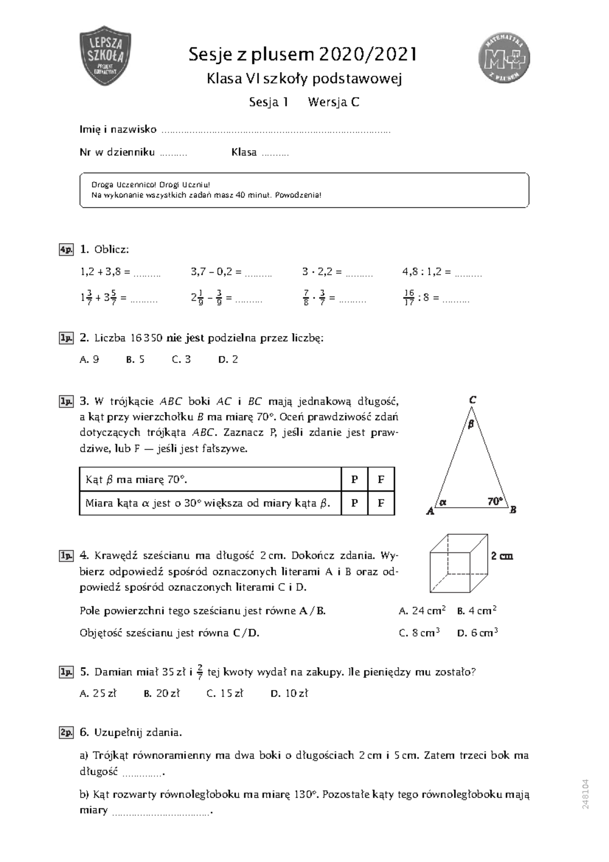 0c6a846f1ed327a2eb458545496 af682 2 - Sesje z plusem 2020/ Klasa VI