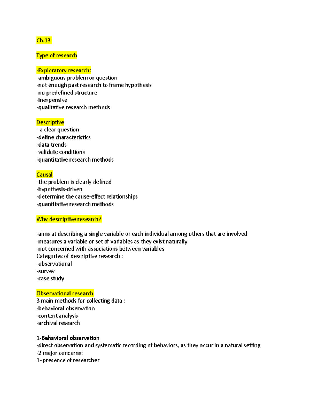 Ch - these are the notes for chapter 13 for psychology 310 - Ch. Type ...