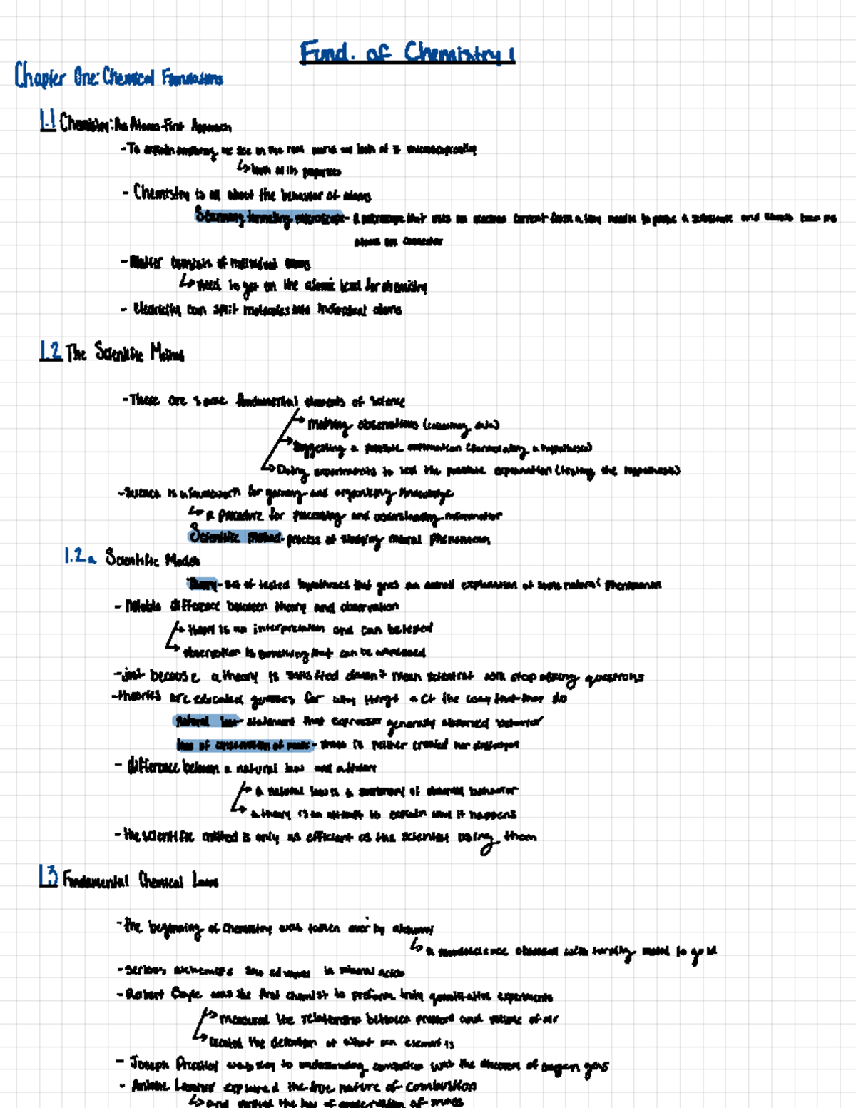 Unit 1 - Unit 1 Notes for General Chemistry: An Atoms Approach - Fund ...
