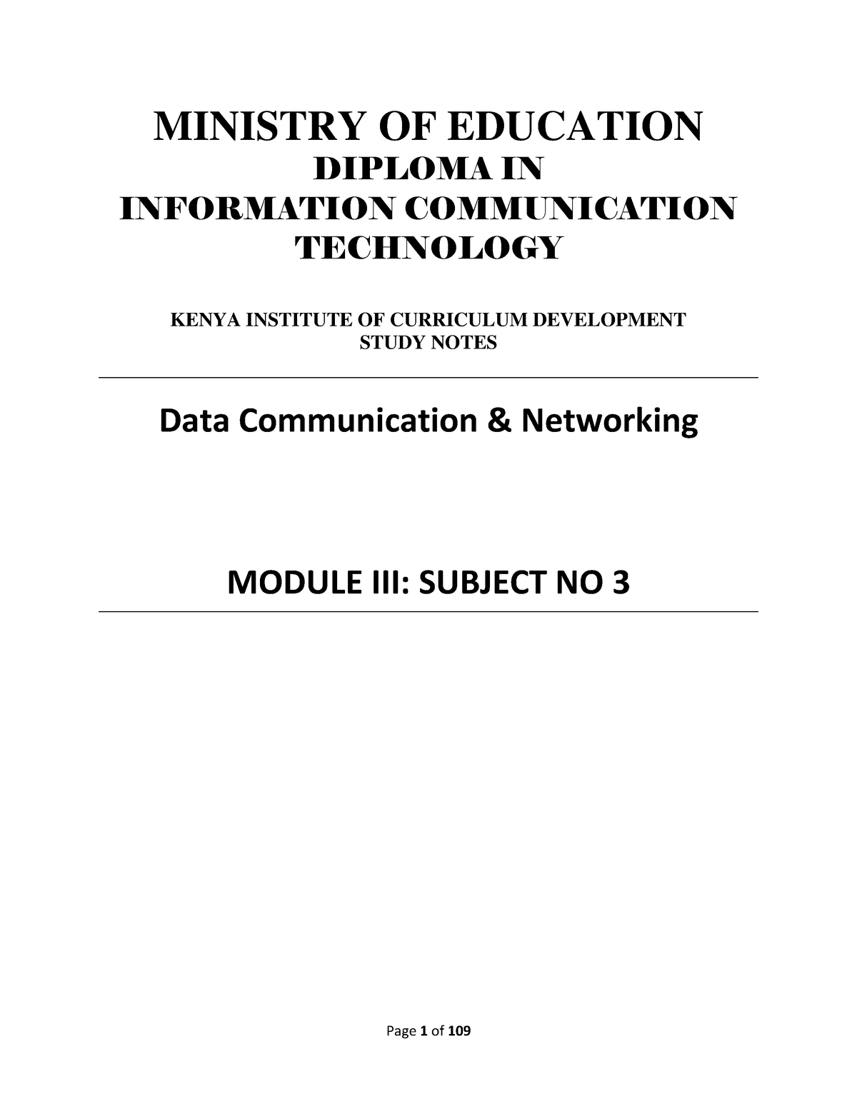 data-comm-and-ntw-lecture-notes-information-technology-mku-studocu