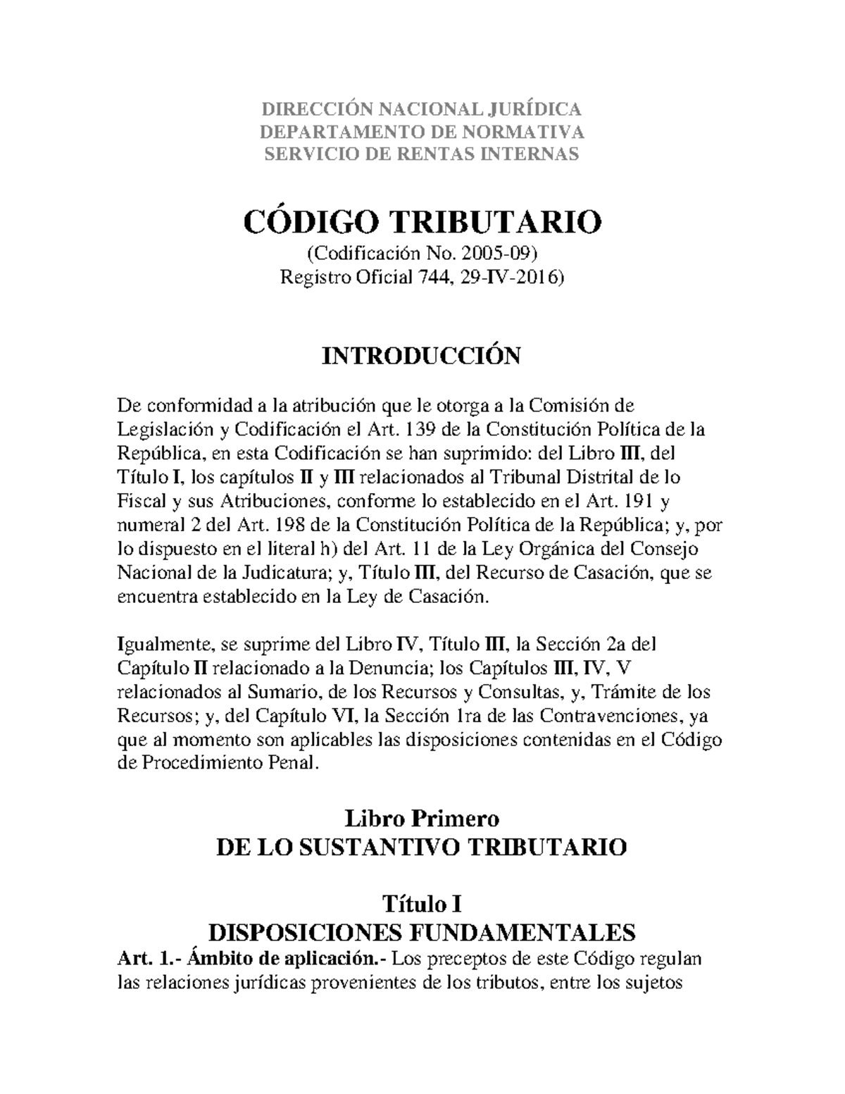 C DIGO+ Tributario+-+CTributario+967 Para Realizar Examanes - DIRECCIÓN ...