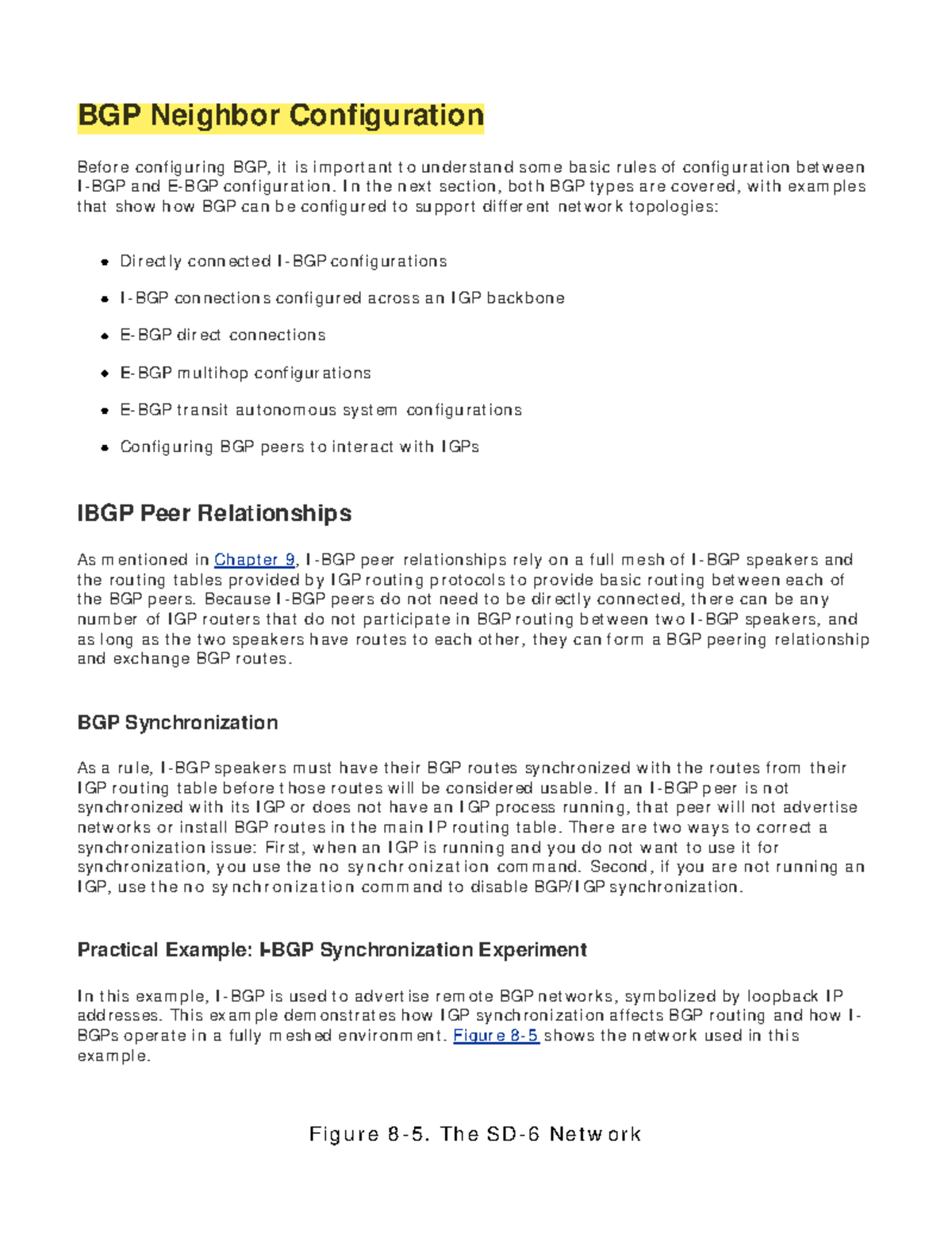 Chapter 8 Introduction to BGP 4 Configuration 3 - Table of Content s I ...