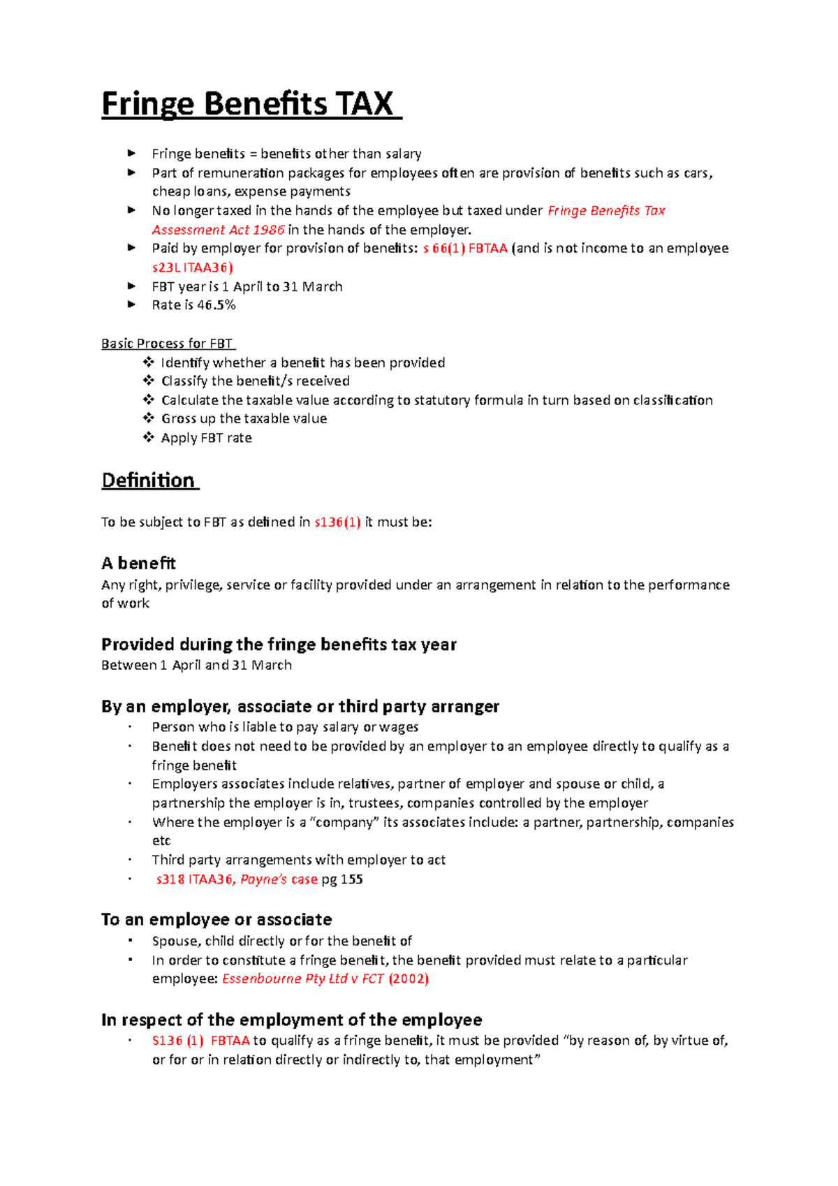 fringe benefits tax Fringe Benefits TAX Fringe benefits = benefits