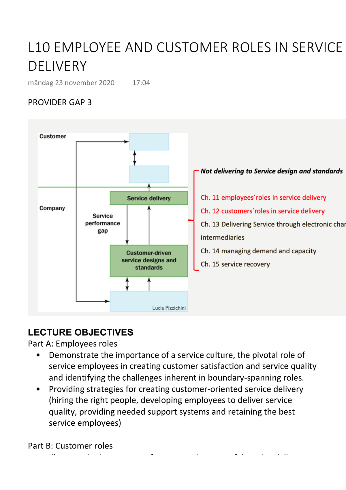 customer role in service delivery case study