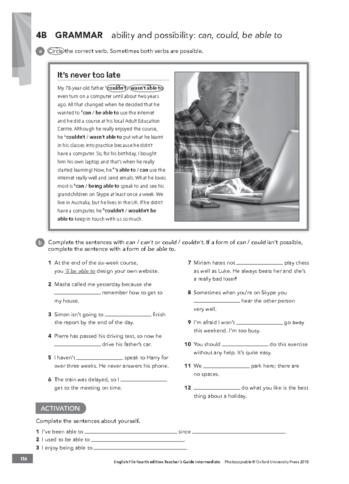 English File 4e Intermediate Tg Pcm Grammar 4b 156 English File Fourth Edition Teachers Guide 6688