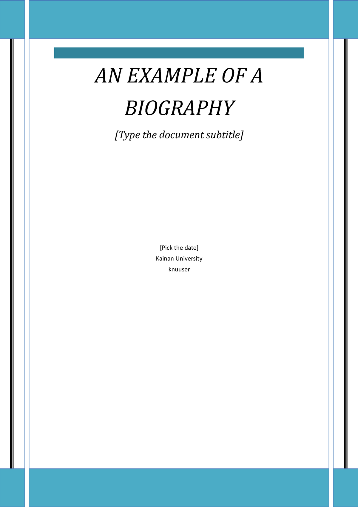 Biography-template-3 - AN EXAMPLE OF A BIOGRAPHY [Type the document ...