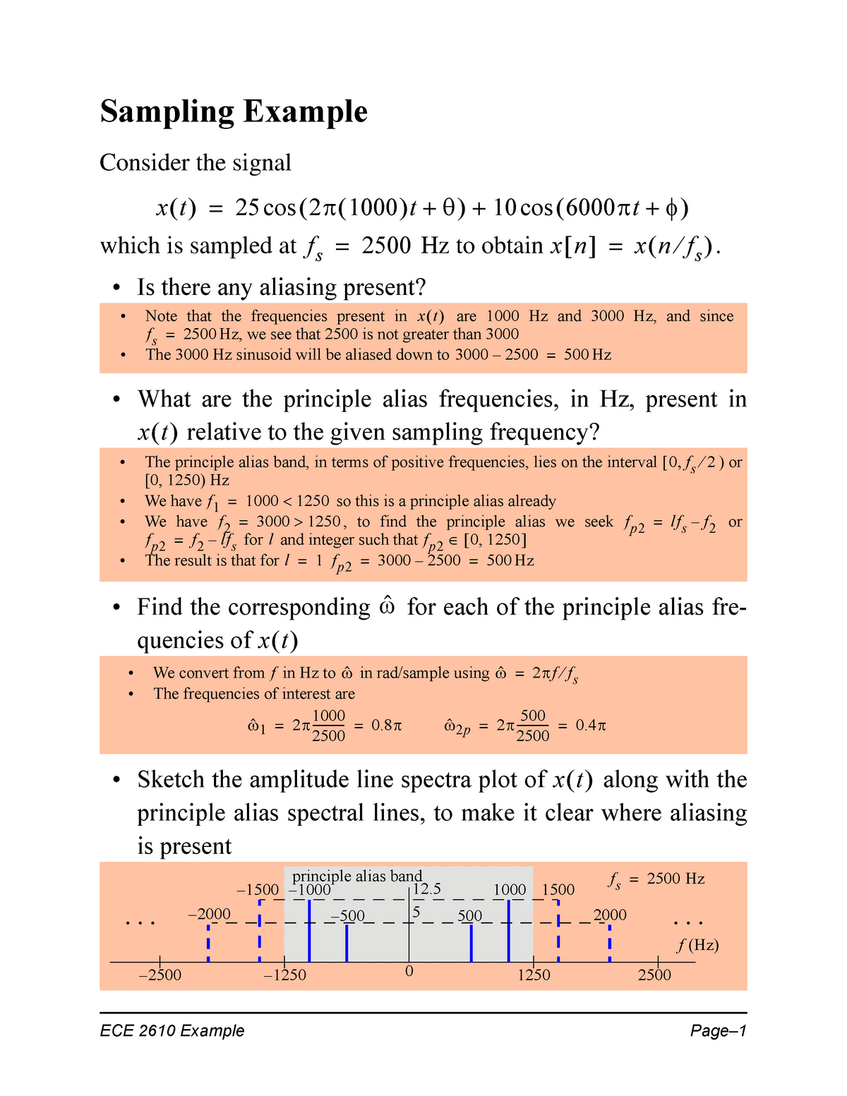 Sampling Example Solved Cve3325c Studocu