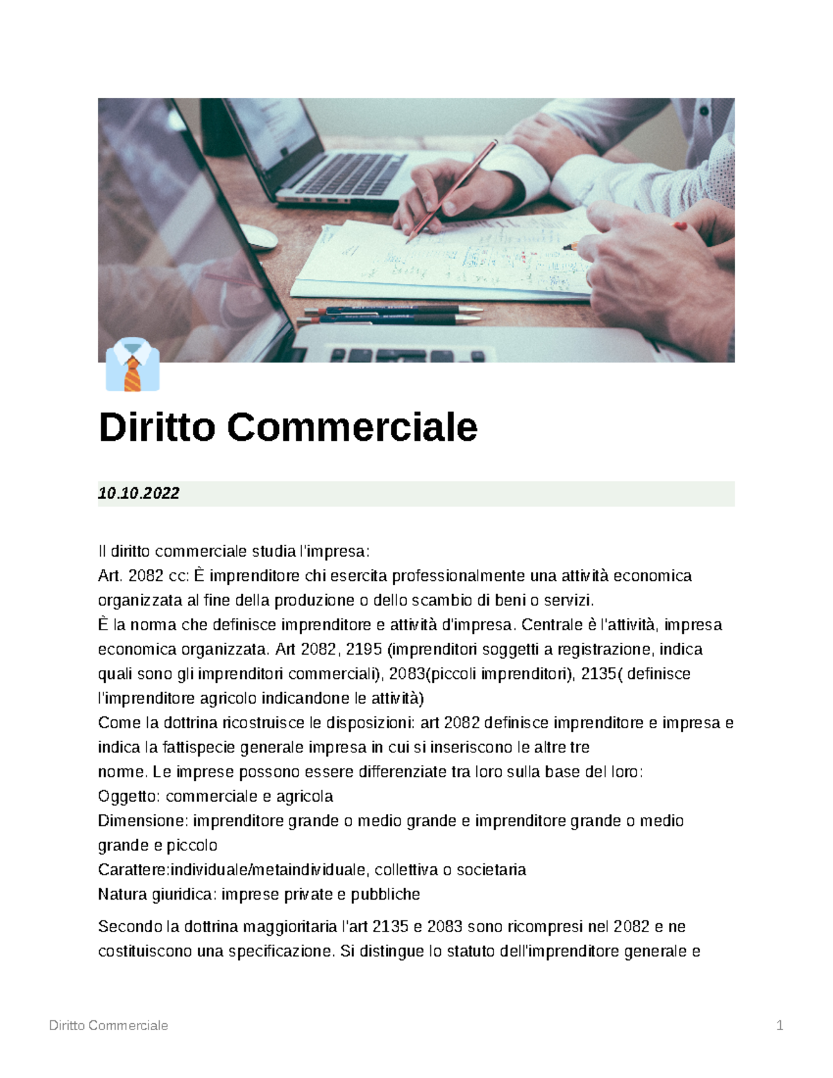 Diritto Commerciale - B Diritto Commerciale 10. Il Diritto Commerciale ...