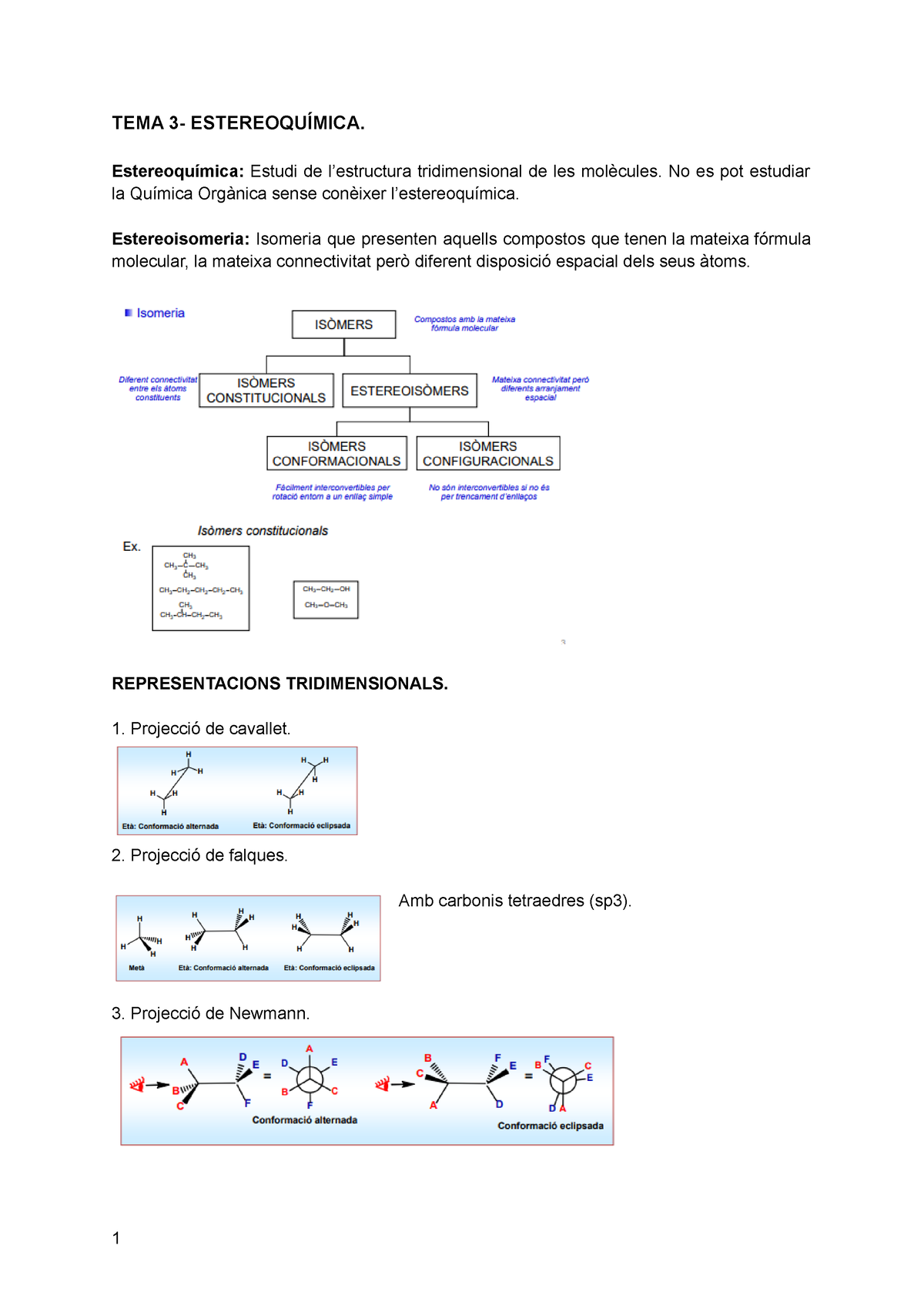 TEMA 3- Estereoquímica - TEMA 3- ESTEREOQUÍMICA. Estereoquímica: Estudi ...