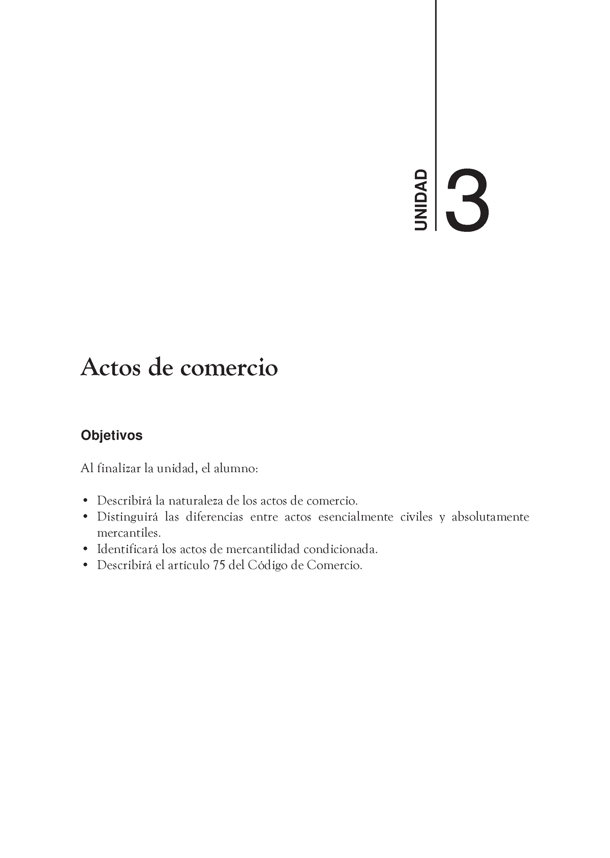 Actos De Comercio Derecho Mercantil 3 Actos De Comercio Objetivos Al Finalizar La Unidad El 5207