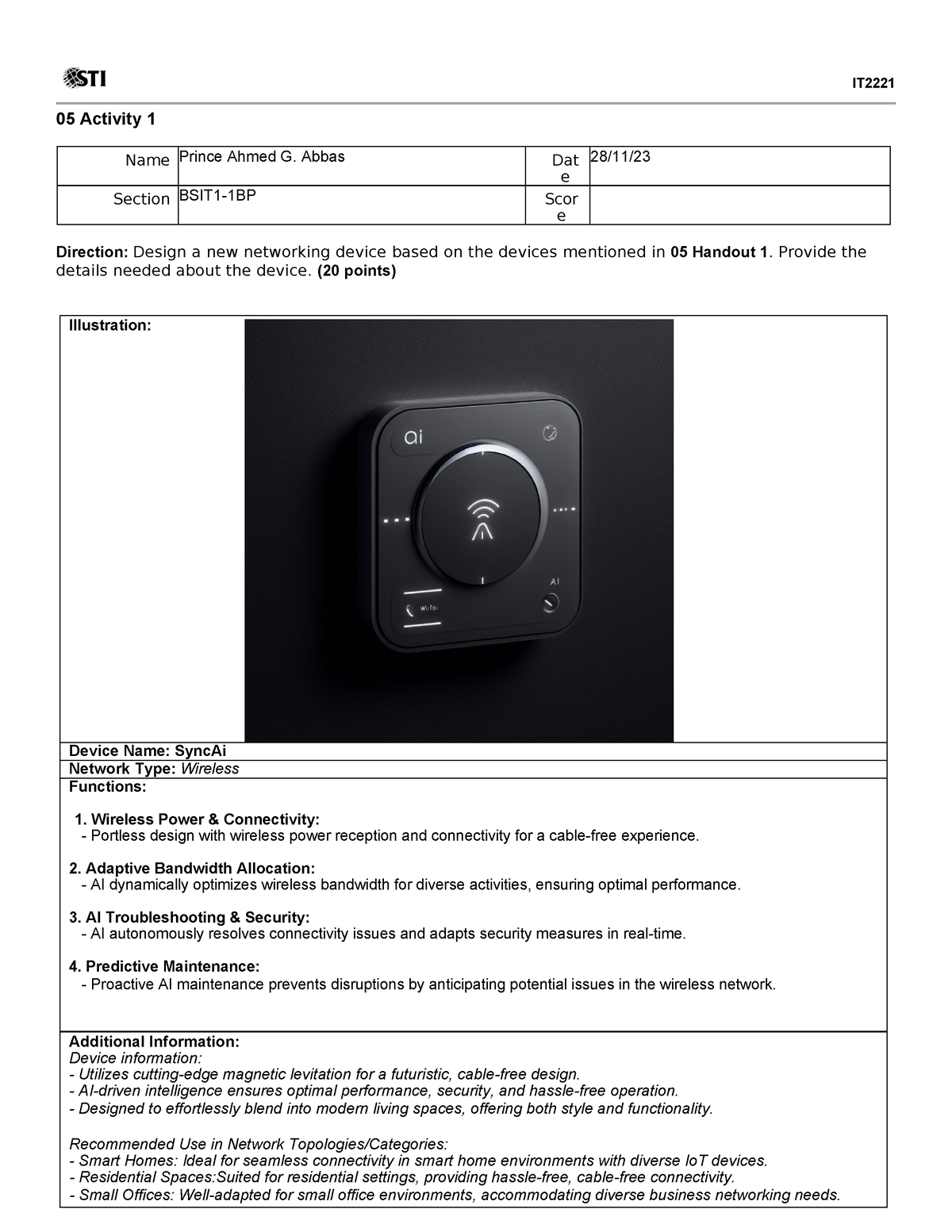 networking devices essay