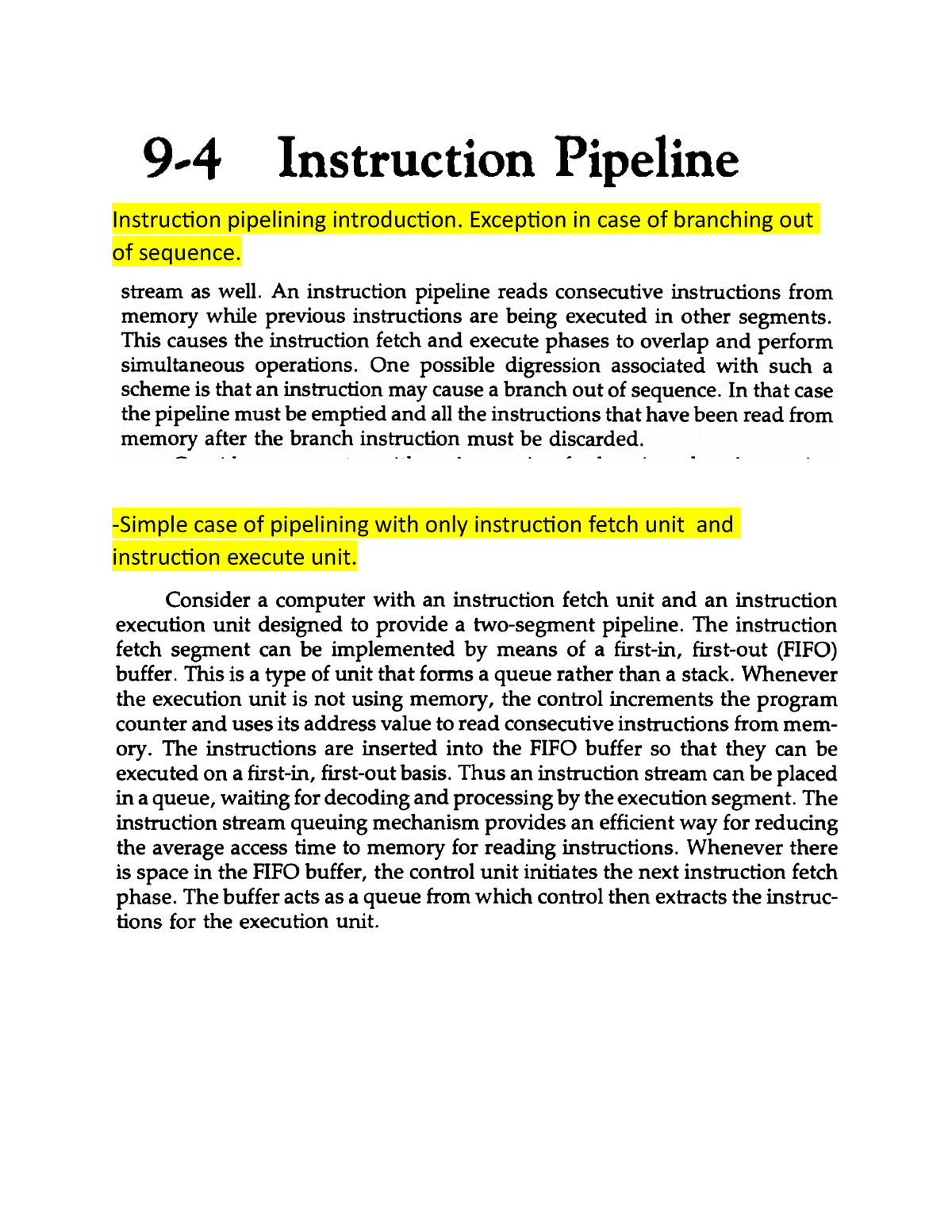 18-Pipeline And Vector Processing 4 Pipeline And Vector ...