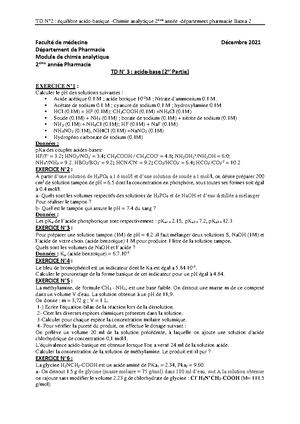 Td Ndeg4 Complexo - TD N° 4 : Réactions De Complexation - Département ...