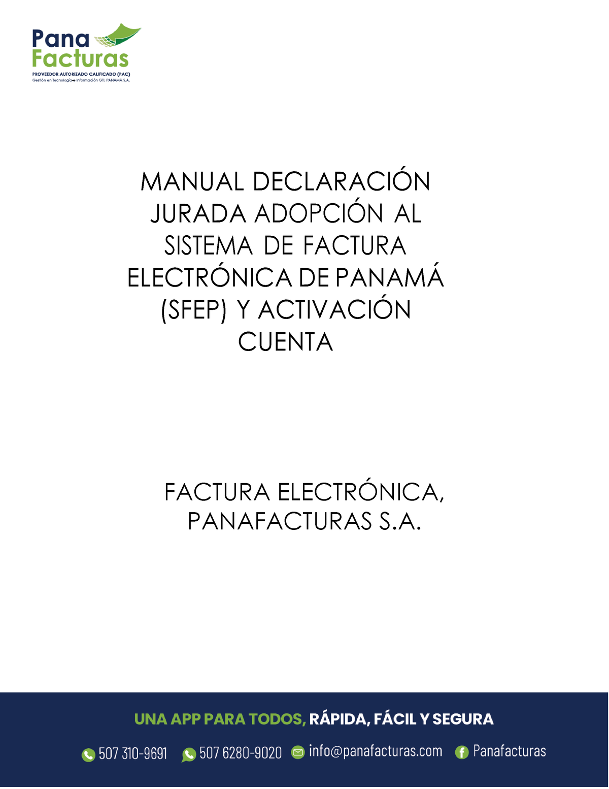 Manual Declaración Activación - MANUAL DECLARACI”N JURADA ADOPCI”N AL ...