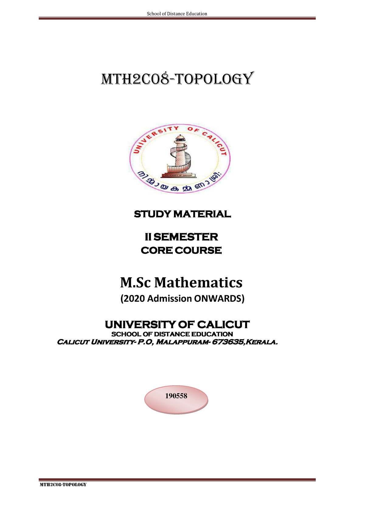 integrated msc phd in mathematics