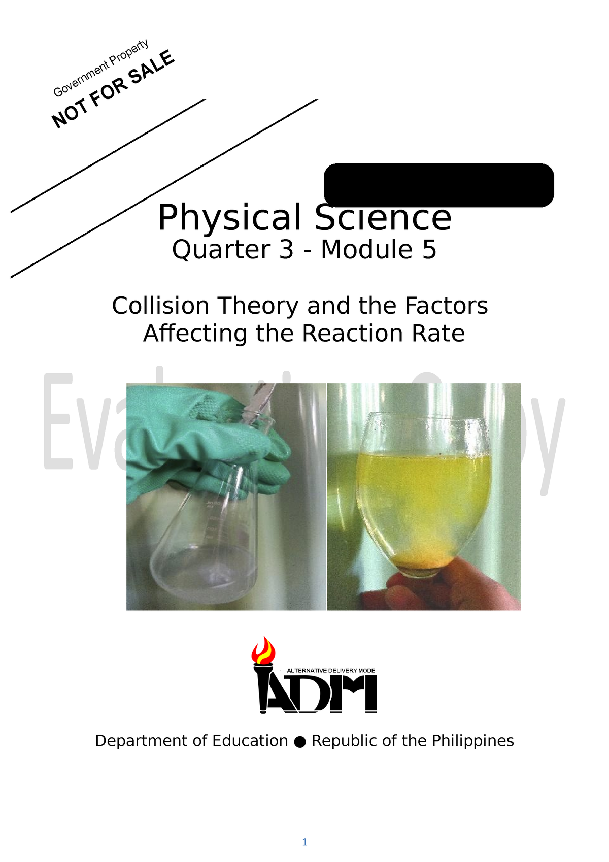 Physical Science Q3 Module 5 V5 - Physical Science Quarter 3 - Module 5 ...