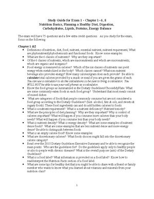 Final Study Guide (print) - Study Guide for Exam 3 – Chapters 1-14, 18 ...