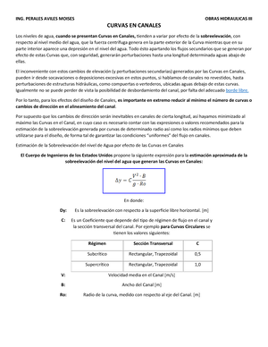 Flujo Canales - UNIDAD VI FLUJO DE AGUA EN CANALES (HIDRAULICA DE ...