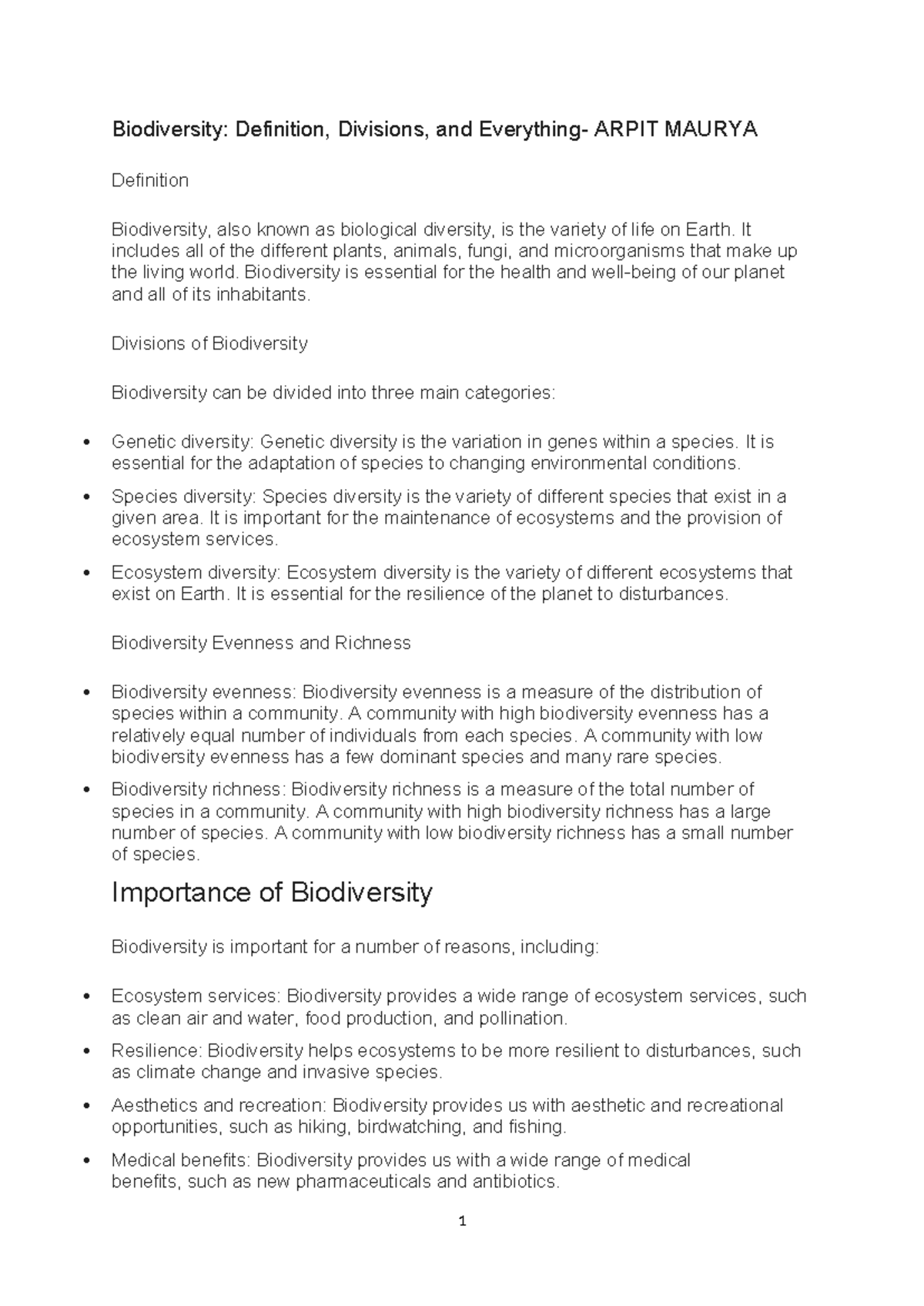 Biodiversity biodiveristry Biodiversity Definition, Divisions, and