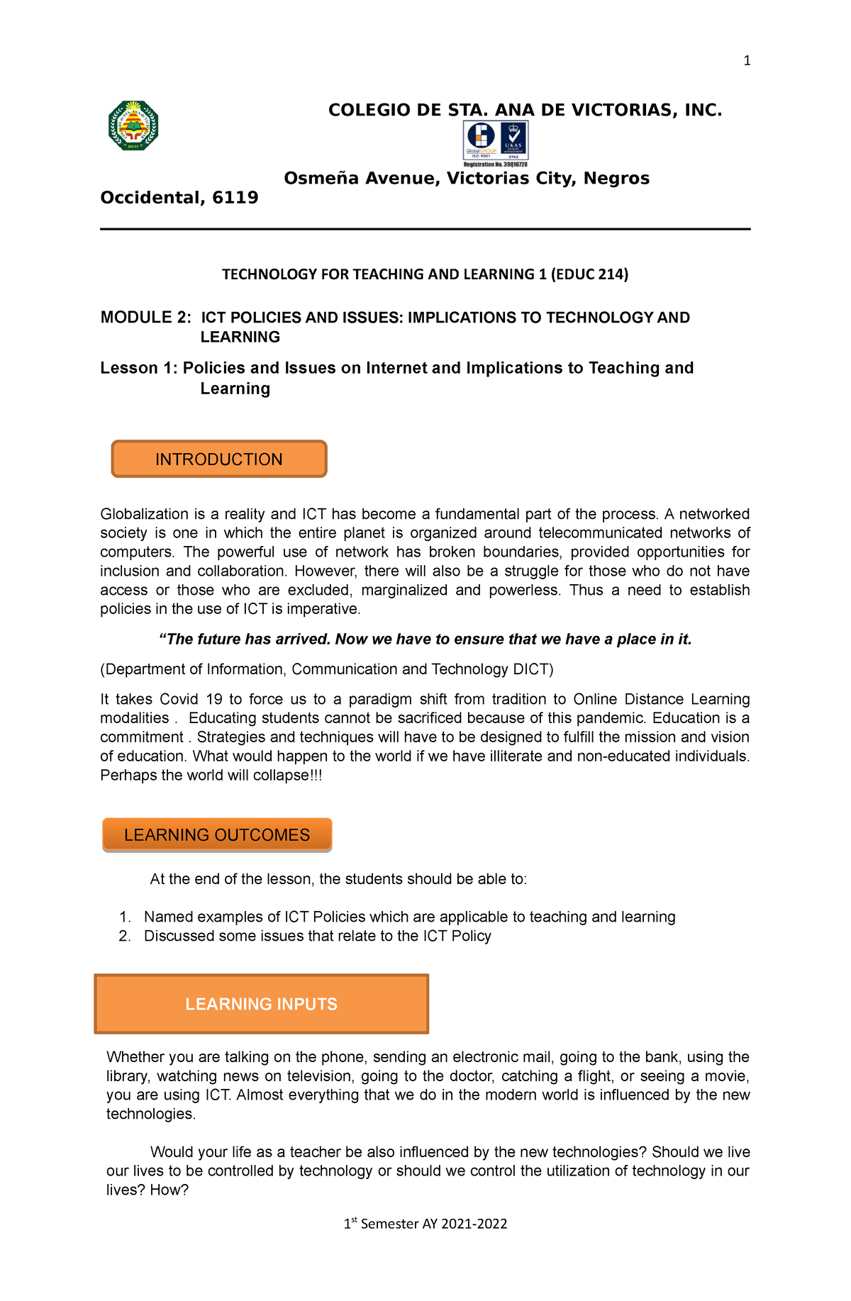 module-2-lesson-1-policies-and-issues-on-internet-and-implications