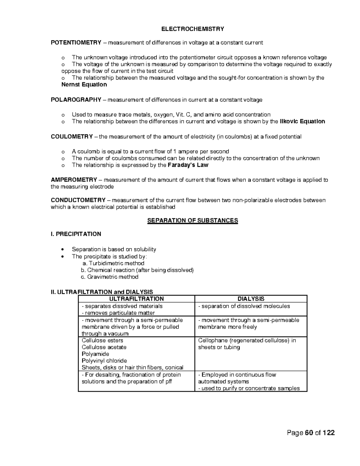 CC1 Chapter 5 - Clinical Chemistry 1 Notes - ELECTROCHEMISTRY ...