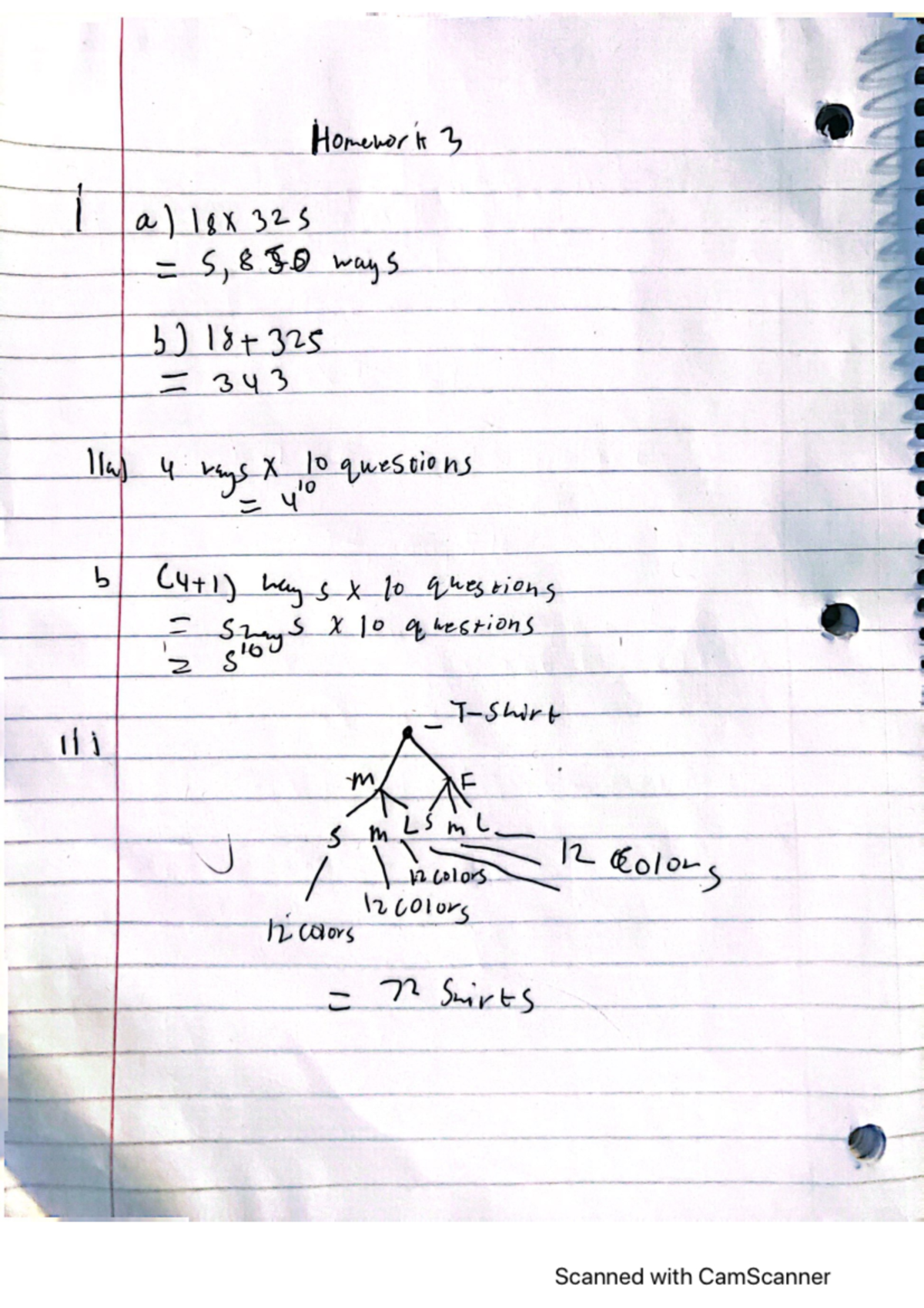Cam Scanner 11-27-2023 23 - Homework 3 I a) 18X 325 5, 830 way S 343 ...