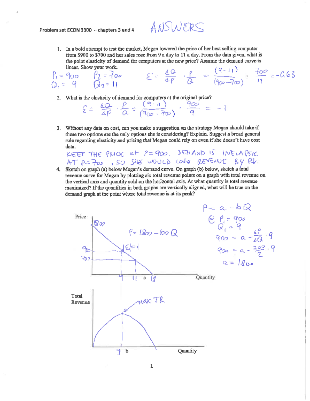 Problem set - ch 3,4-Answers - 2207 - Studocu