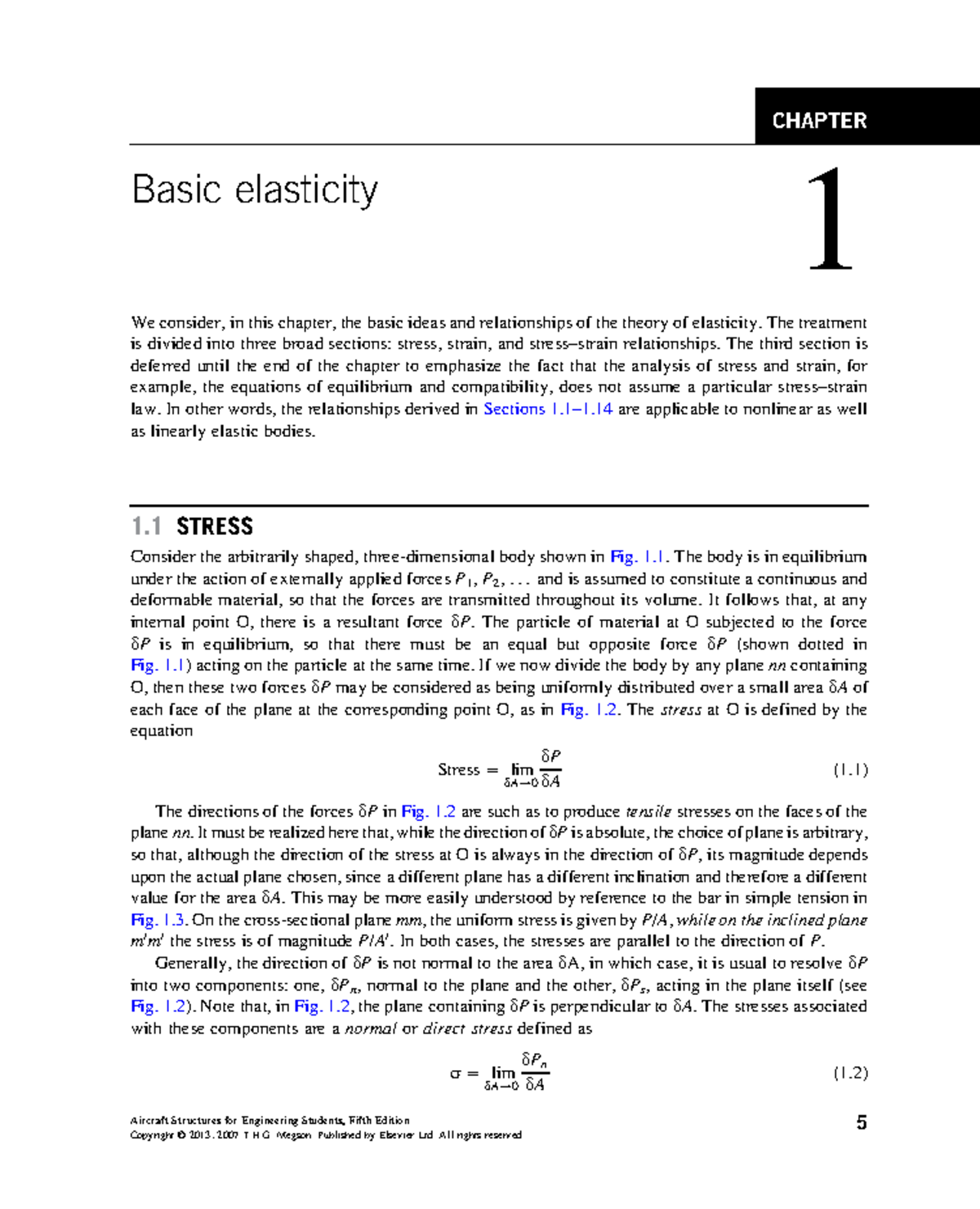 Chapter-1-Basic-elasticity 2013 Aircraft-Structures-for-Engineering ...