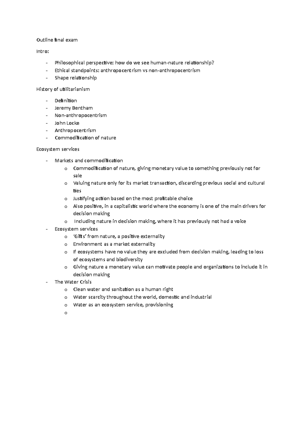 Outline Final EDS130 - Eksempel på en disposisjon for endelig ...